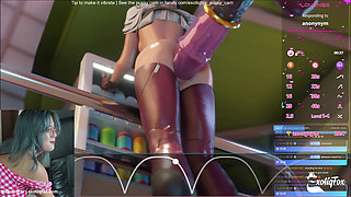 Cute Asian Girl Playing Dildo Hero with Hot Hentai Compilations Cum Belly Cum Inflations