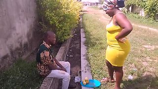 Street Boy Seduces Orange Seller in Abandoned Building for Intense Doggy Style Fuck