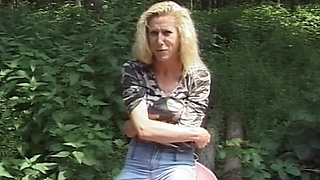 German MILF Amateur Solo Female Outdoor Blonde Sex Toys