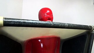 Straight amateur dude handles anal toys well