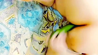 Horny Pakistani Bhabhi Cucumber Masturbation