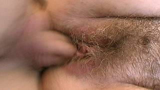 Extremely hairy granny with few teeth gets lots of orgasms