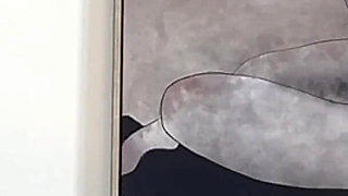 Hot Sexy Beautiful Big Boobs Blonde Housewife Makes a Big Cock Guy Cum Into a Glass Vase with a Big Cumshot Load