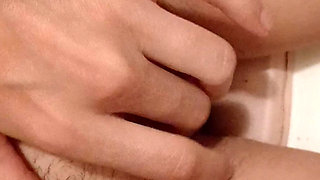 I Masturbate Riskily on a Toilet in a Public Restroom in College