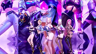 3d animated League of Legends characters strip for their fans