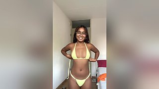 Try On Haul Lingerie: Watch This Petite Indian Try On Cute Lingerie