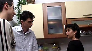 Young whore gets fucked by two guys and she likes to be filmed