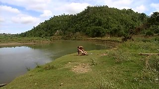 Beautiful Cougar Breathtaking Adult Clip With Angel Dark