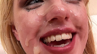 Eve Blonde First Deep Throat Ass Lick Facial and Golden Shower