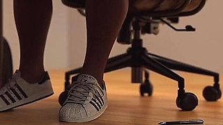 Sexy Married Teacher Having Threesome with Two Lucky Students - the Office