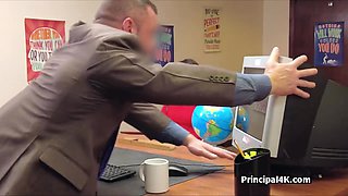 Eating out and having intercourse horny cougar in the office