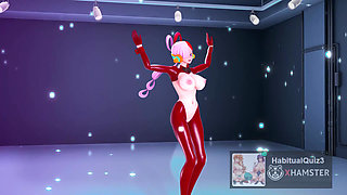 mmd r18 Reverse Bunny sexy bitch want to fuck hard dildo anal sex 3d hentai