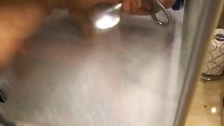 Steamy Solo Shower Massage Orgasm