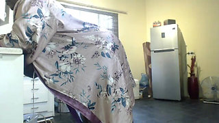 Watchon BBW Cooking with Vibrator in Pussy