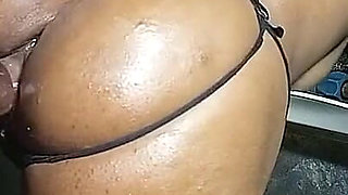 Fucking My Mature Ebony Stepmom in the Kitchen for Dinner