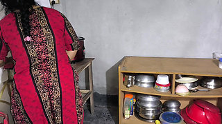 My aunty was cooking so I hugged her and started fucking her in the ass.