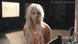 Busty Lesbian Cop Punishes Teen Vandal with Rough Sex & Fingering