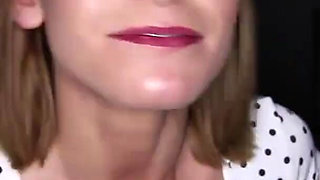 Gorgeous cougar Madison sucks 14 cocks in gloryhole