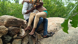 Outdoor Sitting Fuck with Step Sister