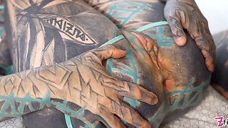 Tattooed Girl Deep Anal Pounding