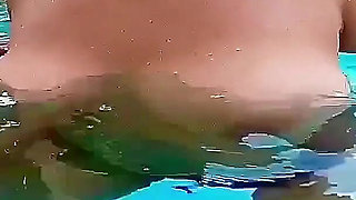 Big Tits Swimming