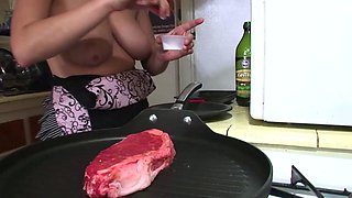 Wet and messy amateur blowjob and handjob