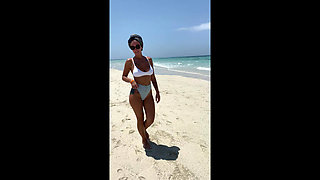 A Little Nudity on the Indian Ocean Beach.