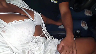 Goes Out by Car with a Fan