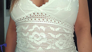 Sexy Hot Latina MILF Roommate Rides Hard and Gets Filled with Deep Vaginal Creampie