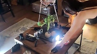 Hot Petite Brunette College Girl Sucks Like There Is No Tomorrow to Make Big Cock Guy Cums and Lose Control