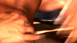 StrapOn Lesbian with big boobs fucks her blonde sexy GF