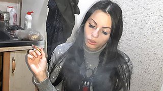 My Fetish Girlfriend Smokes and Watches Me Have Sex with Another Girl - Lesbian-illusion