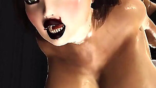 Fucked in Every Hole. Sexy Cuffed Brunette With Big Natural Tits Gets Punded by a Big Cock