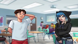 Summertime saga - Jerk off a Little on Bed E1 # 77