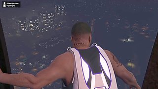 Dad gets busy with a street hooker in this GTA-themed scene