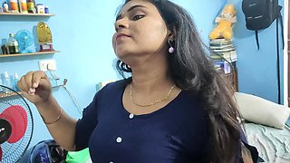 Churidar Leggings Removal and Top Only Romance Sex Video by Vaishnavy and Sharun Raj, Mallu Couple Hot Bedroom Romance Sex