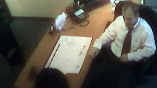 Office whore takes hard cock