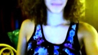 Ebony Beauty Strips on Webcam