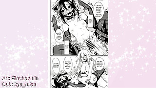 Lesbians engage in filthy BDSM pet roleplay (COMIC DUB)