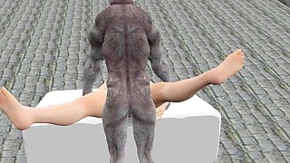 Alien Monster Hard Fucking with Bick Dick