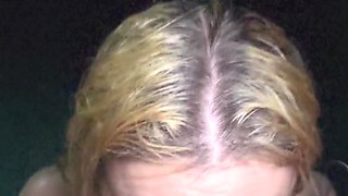 Late Night Beach Quick Blowjob and Big Facial