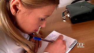 Sexy Nikki spanked in uniform [Part 1]