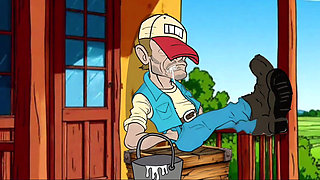 Redneck's Wife. Cartoon. Animation
