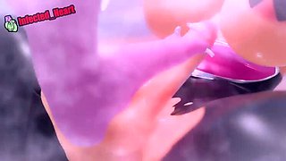 Futa Rouge Gets Fucked Hard by Amy - Blowjob & Creampie Action