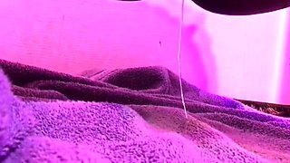 Amateur black Diamond takes a shower and masturbates