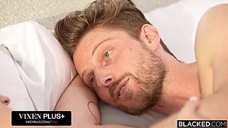 Eve Sweet First Gangbang with 6 BBCs - Petite Brunette Takes Huge Dicks