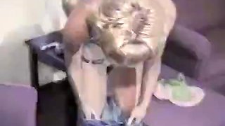 Petite blonde get a creampie no birth control