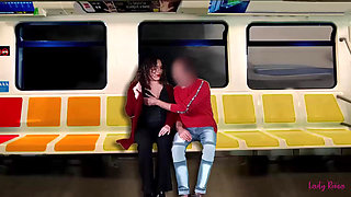 I masturbate a stranger on the train while my husband films everything