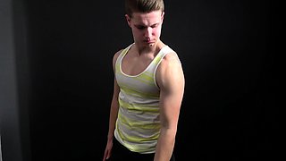 Hot twunk czech boy Felix Harvard jerking off