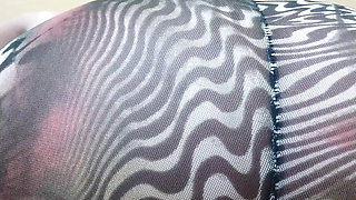 My Stepfather Saw My Thong and Pussy in Transparent Leggings